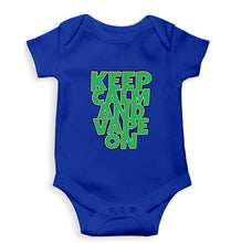 Load image into Gallery viewer, keep calm and vape on Kids Romper For Baby Boy/Girl-0-5 Months(18 Inches)-Royal Blue-Ektarfa.online
