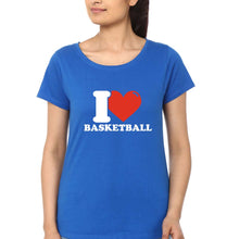 Load image into Gallery viewer, I Love Basketball T-Shirt for Women
