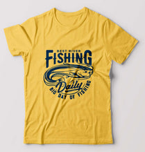 Load image into Gallery viewer, Fishing T-Shirt for Men-Golden Yellow-Ektarfa.online
