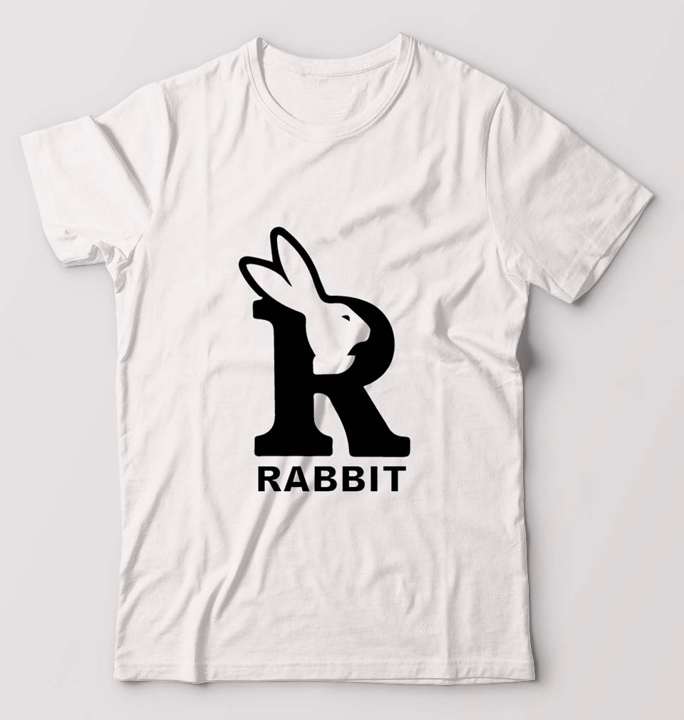 Rabbit Bunny T-Shirt for Men-White-Ektarfa.online