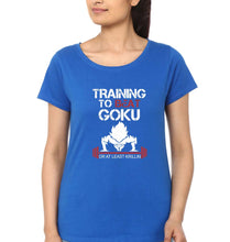 Load image into Gallery viewer, Goku Gym T-Shirt for Women-XS(32 Inches)-Royal Blue-Ektarfa.online
