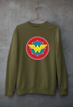 Load image into Gallery viewer, Wonder Woman Superhero Unisex Sweatshirt for Men/Women-Olive Green-Ektarfa.online
