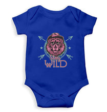 Load image into Gallery viewer, Stay Wild Kids Romper For Baby Boy/Girl-0-5 Months(18 Inches)-Royal Blue-Ektarfa.online
