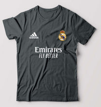 Load image into Gallery viewer, Real Madrid 2021-22 T-Shirt for Men-S(38 Inches)-Steel grey-Ektarfa.online
