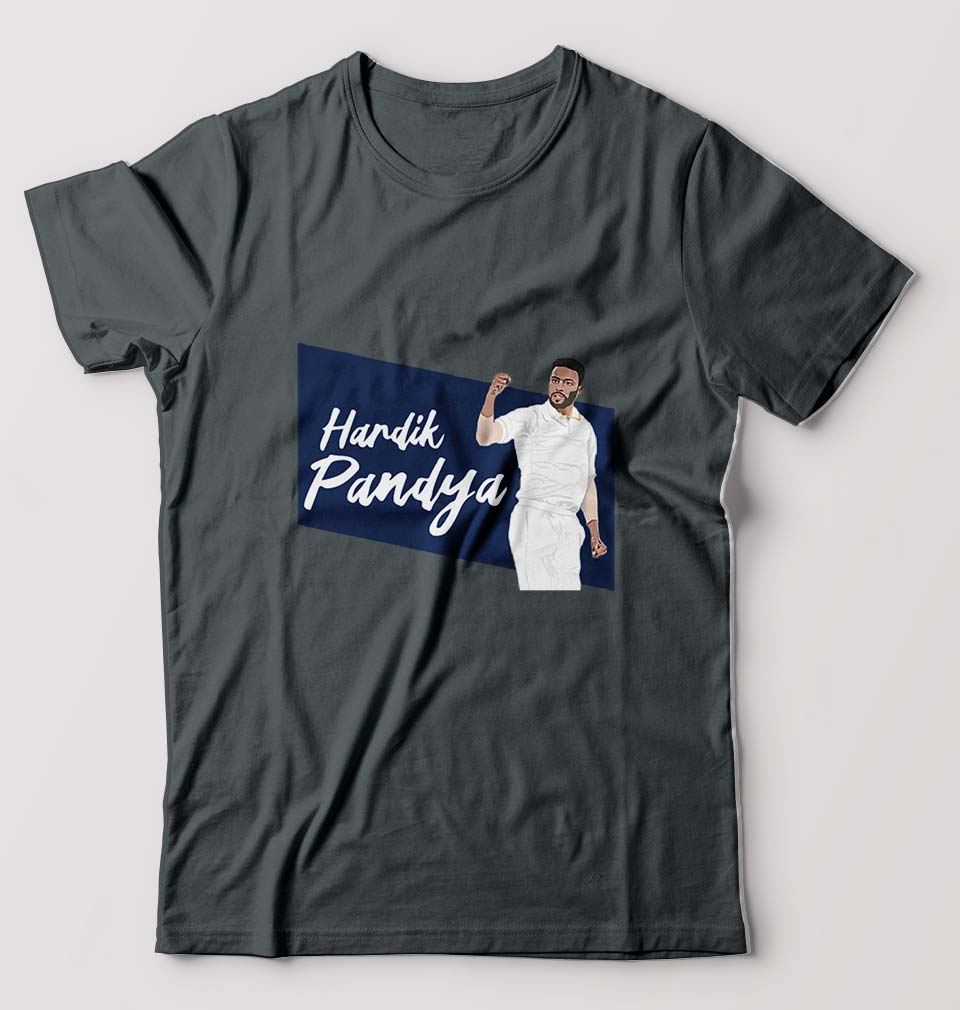 Round White,Yellow. Hardik Pandya Half Sleeve T-Shirt For Unisex, Printed