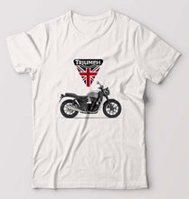 Load image into Gallery viewer, Triumph Motorcycles T-Shirt for Men-S(38 Inches)-White-Ektarfa.online
