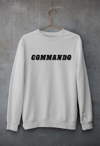 Commando Unisex Sweatshirt for Men/Women-Grey Melange-Ektarfa.online