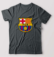 Load image into Gallery viewer, Barcelona T-Shirt for Men-S(38 Inches)-Steel grey-Ektarfa.online
