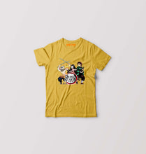 Load image into Gallery viewer, Demon Slayer Kids T-Shirt for Boy/Girl-Golden Yellow-Ektarfa.online
