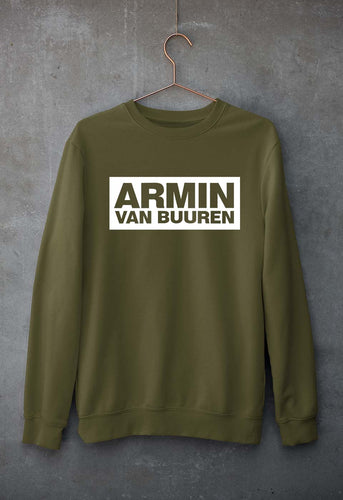 Armin Van Buuren Unisex Sweatshirt for Men/Women-Olive Green-Ektarfa.online