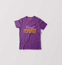 Load image into Gallery viewer, Feminist Kids T-Shirt for Boy/Girl-0-1 Year(20 Inches)-Purple-Ektarfa.online
