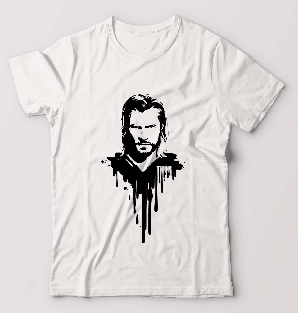 Thor Superhero T-Shirt for Men-White-Ektarfa.online
