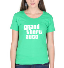 Load image into Gallery viewer, Grand Theft Auto (GTA) T-Shirt for Women-XS(32 Inches)-flag green-Ektarfa.online
