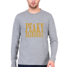 Load image into Gallery viewer, Peaky Blinders Full Sleeves T-Shirt for Men-S(38 Inches)-Grey Melange-Ektarfa.online
