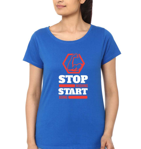 Gym T-Shirt for Women-Royal Blue-Ektarfa.online