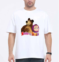 Load image into Gallery viewer, Masha and the Bear Oversized T-Shirt for Men-White-Ektarfa.online
