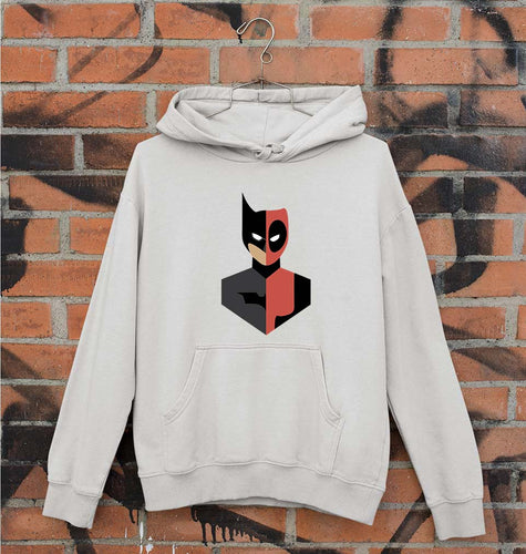 Deadpool & Batman Unisex Hoodie for Men/Women-Grey Melange-Ektarfa.online