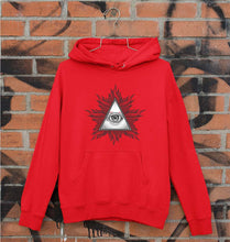 Load image into Gallery viewer, Eye Pyramid Unisex Hoodie for Men/Women-S(40 Inches)-Red-Ektarfa.online
