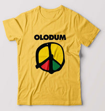 Load image into Gallery viewer, Olodum T-Shirt for Men-S(38 Inches)-Golden Yellow-Ektarfa.online

