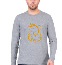 Load image into Gallery viewer, Ganpati JI(Ganesh) Full Sleeves T-Shirt for Men-Grey Melange-Ektarfa.online
