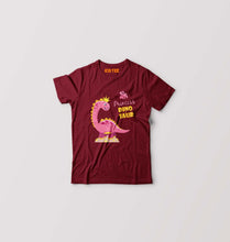 Load image into Gallery viewer, Dinosaur Kids T-Shirt for Boy/Girl-0-1 Year(20 Inches)-Maroon-Ektarfa.online
