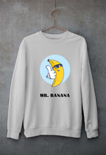 Load image into Gallery viewer, Banana Unisex Sweatshirt for Men/Women-S(40 Inches)-Grey Melange-Ektarfa.online
