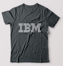 Load image into Gallery viewer, IBM T-Shirt for Men-S(38 Inches)-Steel grey-Ektarfa.online
