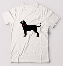 Load image into Gallery viewer, Black Dog T-Shirt for Men-White-Ektarfa.online
