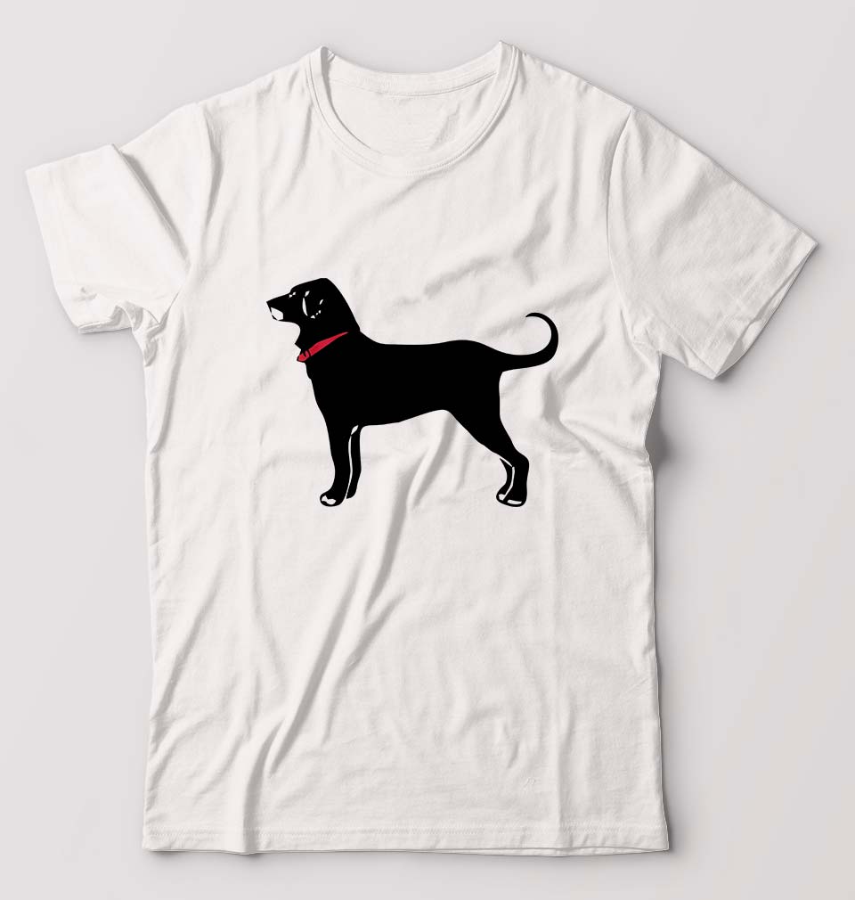 Black Dog T-Shirt for Men-White-Ektarfa.online