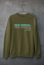 Load image into Gallery viewer, Corona New Normal Unisex Sweatshirt for Men/Women-S(40 Inches)-Olive Green-Ektarfa.online
