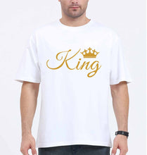 Load image into Gallery viewer, King Oversized T-Shirt for Men-White-Ektarfa.online
