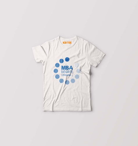 MBA Kids T-Shirt for Boy/Girl-White-Ektarfa.online