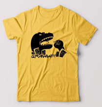 Load image into Gallery viewer, Godzilla T-Shirt for Men-S(38 Inches)-Golden Yellow-Ektarfa.online
