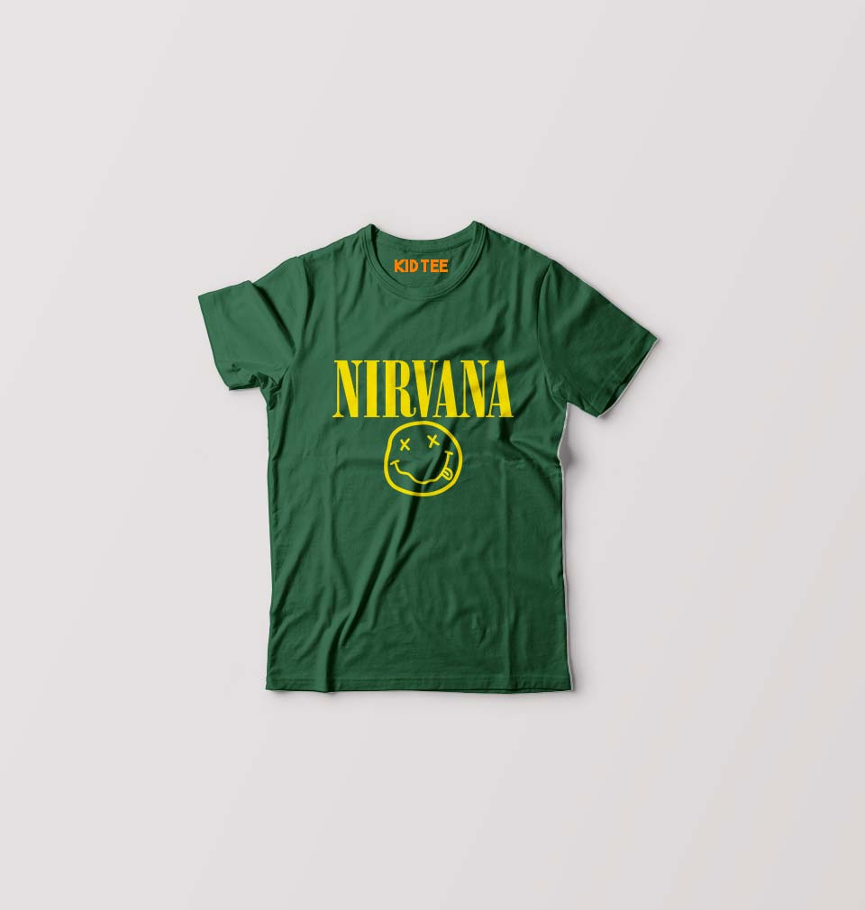 Nirvana Kids - T-Shirt Unisex Per Bambini - Colore Rosa Pallido Sfumato (Gradient)