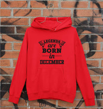 Load image into Gallery viewer, Legends are Born in December Unisex Hoodie for Men/Women-Red-Ektarfa.online

