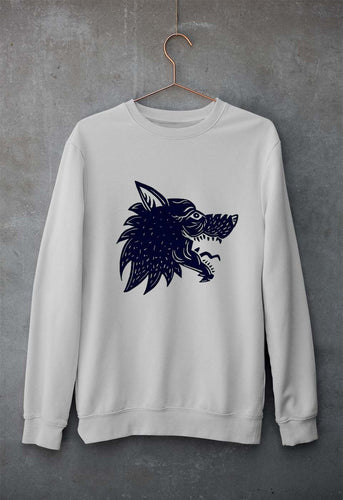 Wolf Unisex Sweatshirt for Men/Women-Grey Melange-Ektarfa.online
