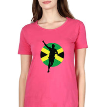 Load image into Gallery viewer, Usain Bolt T-Shirt for Women-Pink-Ektarfa.online

