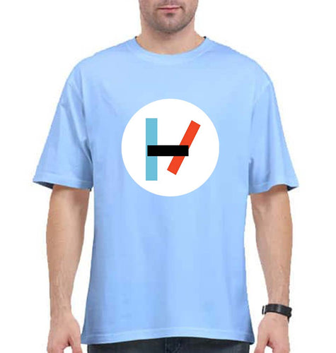 Twenty one pilots Oversized T-Shirt for Men-Baby Blue-Ektarfa.online