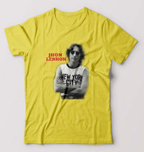 Load image into Gallery viewer, John Lennon T-Shirt for Men-Yellow-Ektarfa.online
