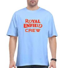 Load image into Gallery viewer, Royal Enfield Crew Oversized T-Shirt for Men-Baby Blue-Ektarfa.online
