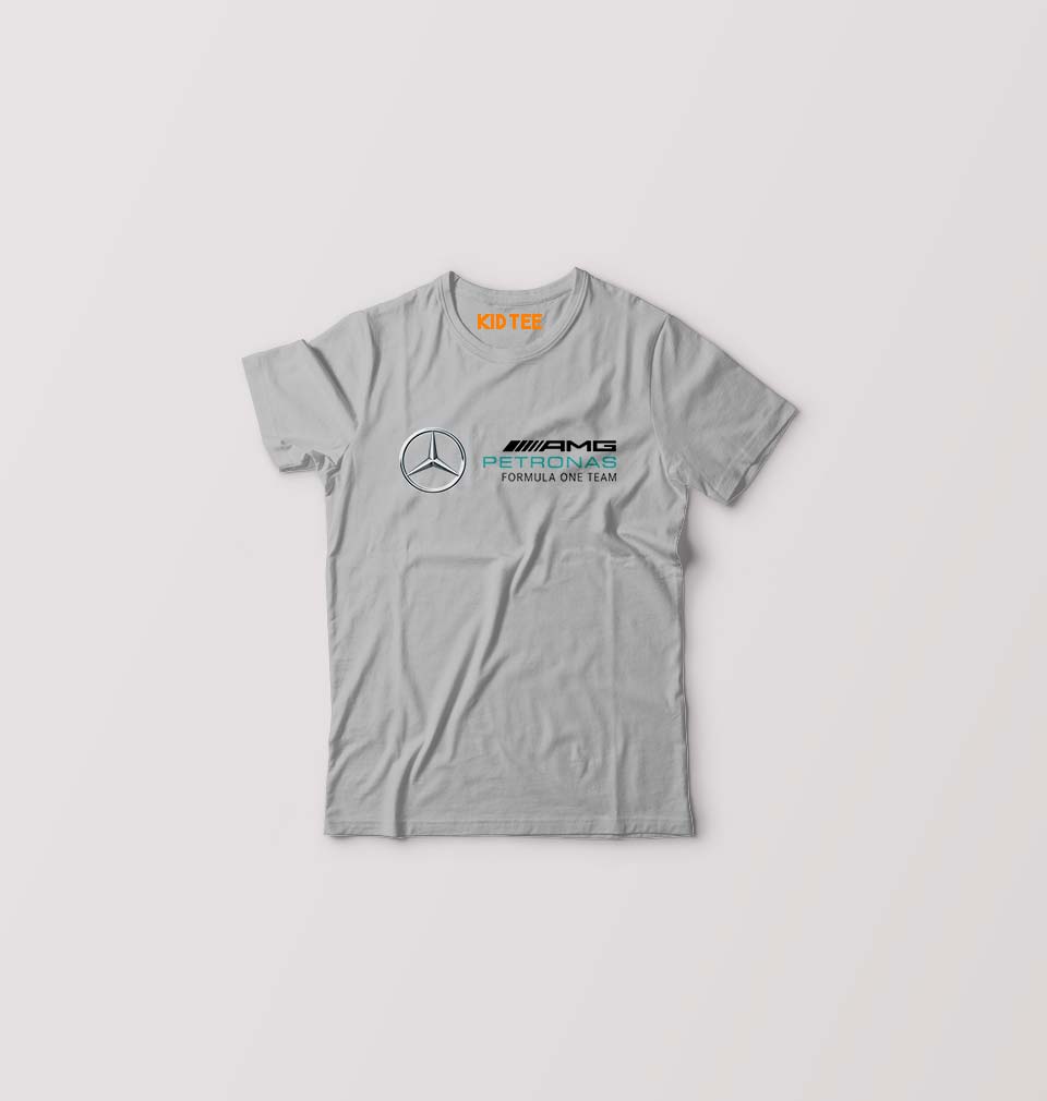 Mercedes AMG Petronas F1 Kids T-Shirt for Boy/Girl-0-1 Year(20 Inches)-Grey-Ektarfa.online