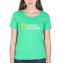 Load image into Gallery viewer, National Geographic T-Shirt for Women-XS(32 Inches)-flag green-Ektarfa.online
