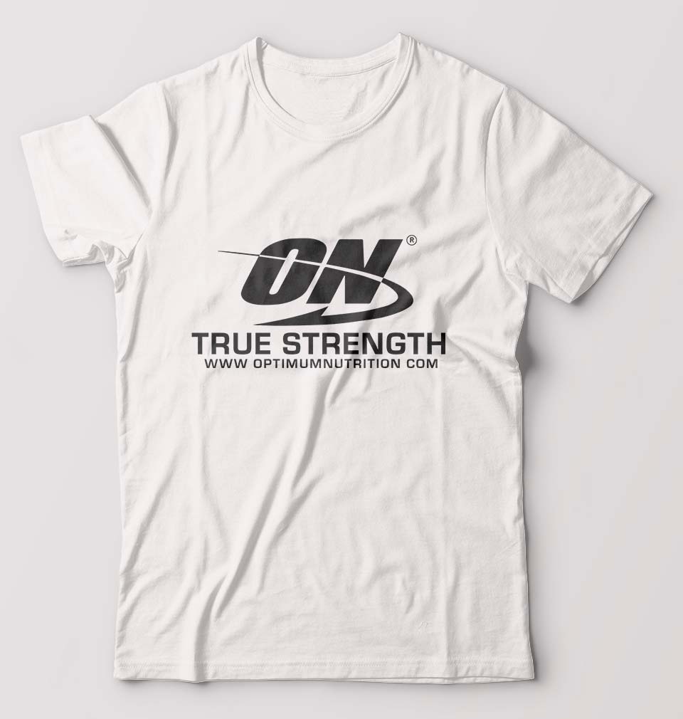 optimum nutrition T-Shirt for Men-White-Ektarfa.online