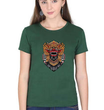 Load image into Gallery viewer, Monster T-Shirt for Women-XS(32 Inches)-Dark Green-Ektarfa.online
