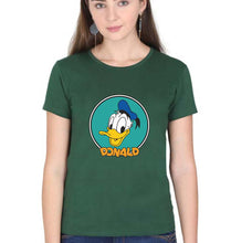 Load image into Gallery viewer, Donald Duck T-Shirt for Women-Dark Green-Ektarfa.online
