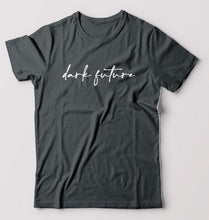 Load image into Gallery viewer, Dark Future T-Shirt for Men-S(38 Inches)-Steel grey-Ektarfa.online
