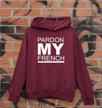 Load image into Gallery viewer, Pardon My French Unisex Hoodie for Men/Women-Maroon-Ektarfa.online
