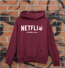 Load image into Gallery viewer, Netflix Weed &amp; Chill Unisex Hoodie for Men/Women-Maroon-Ektarfa.online
