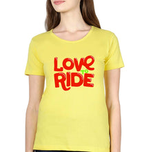 Load image into Gallery viewer, Love to Ride T-Shirt for Women-Yellow-Ektarfa.online
