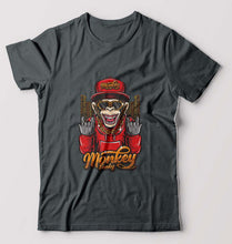 Load image into Gallery viewer, Hip Hop Monkey T-Shirt for Men-Steel grey-Ektarfa.online
